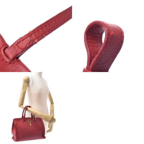 SAINT LAURENT Petit Cabas bag red calf handbag - Picture 12 of 12